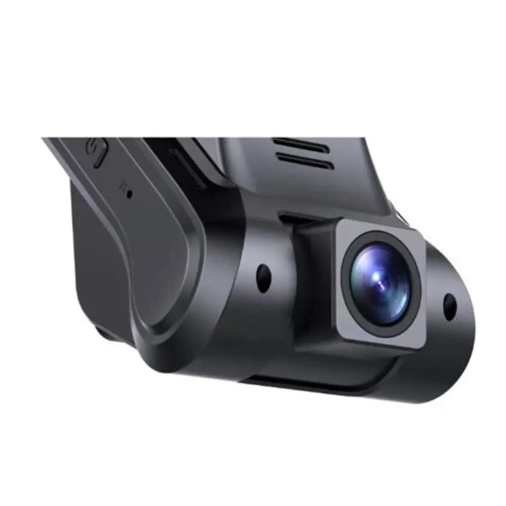 Adjustable front camera lens on dual lens GPS dashcam