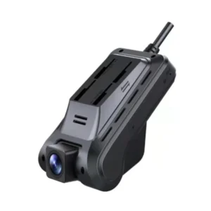 2 lens GPS dashcam front view with dual camera and GPS antenna
