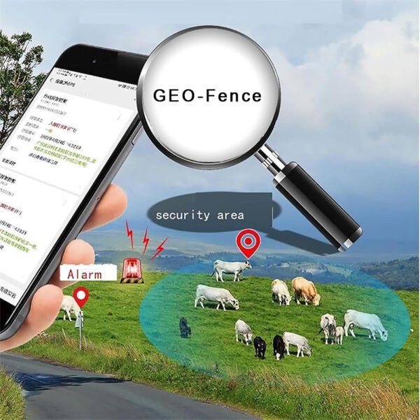 Setting up a geo-fence for cattle in a GPS livestock tracking system.